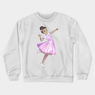 Sparkle Dress Girl Crewneck Sweatshirt